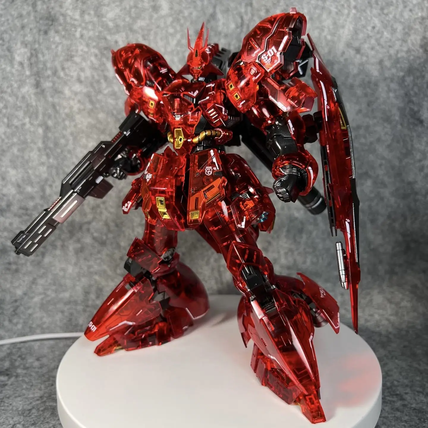 

Sihai Rg Shazabi Model 1/144 Scale Assembled Action Figure Collectible Toy with Water Stickers for Fans