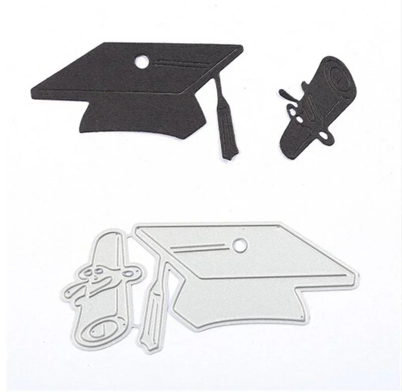 Bachelor Cap Metal Cutting Dies Stencil for DIY Scrapbooking Photo Album Embossing Paper Cards Craft