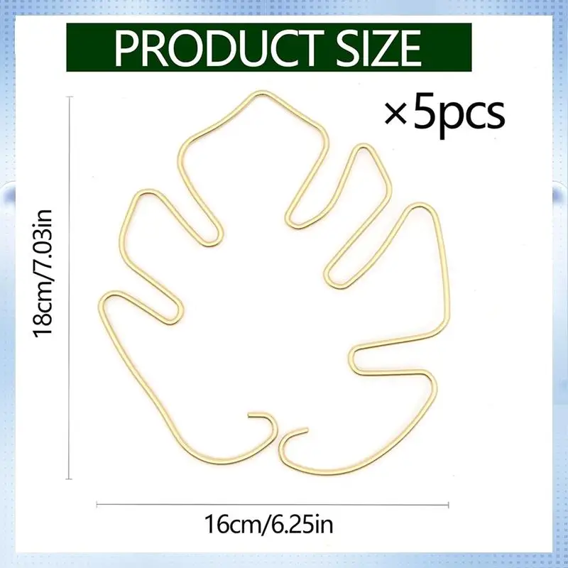 AD-Monstera Stem Support 5Pcs Plant Support System For Monstera & Turtle Shell Plants-Quality Leaf Clamps