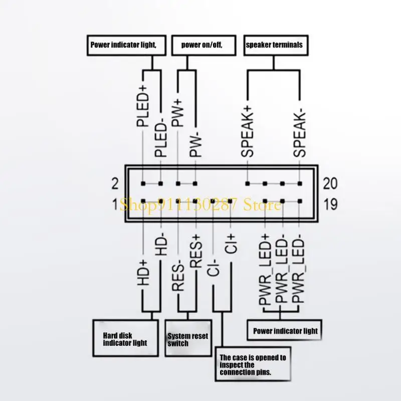 J1HC Easy Installs Motherboards Buzzers Alarm Speaker For Various Model Silents Operation