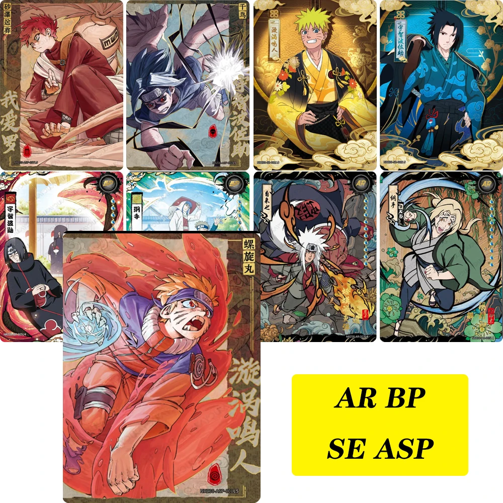 

KAYOU NARUTO ASP SE BP card Uzumaki Naruto Hatake Kakashi rare Genuine Collection card Christmas birthday gift Game toys