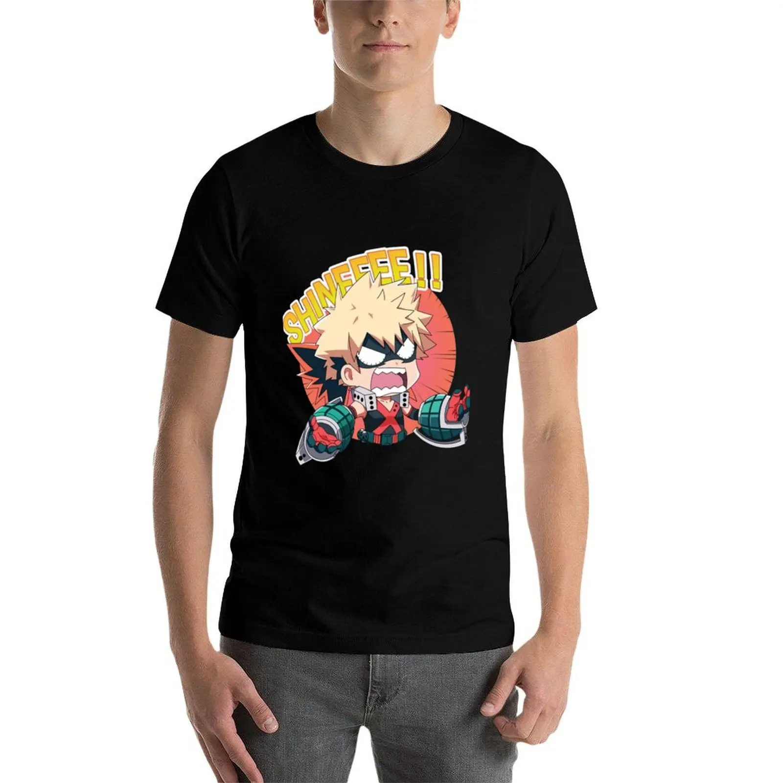 

Bakugo T-Shirt anime t shirts for man t shirts for man pack cotton t shirts with prints T-Shirt
