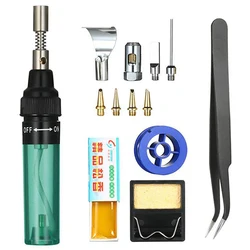 1300 C Gas Butane Hàn Đồ Bộ Cát Hàn Bút Hàn Đốt Thổi Đèn Pin Gas Hàn Không Dây Butan Đầu Dụng Cụ