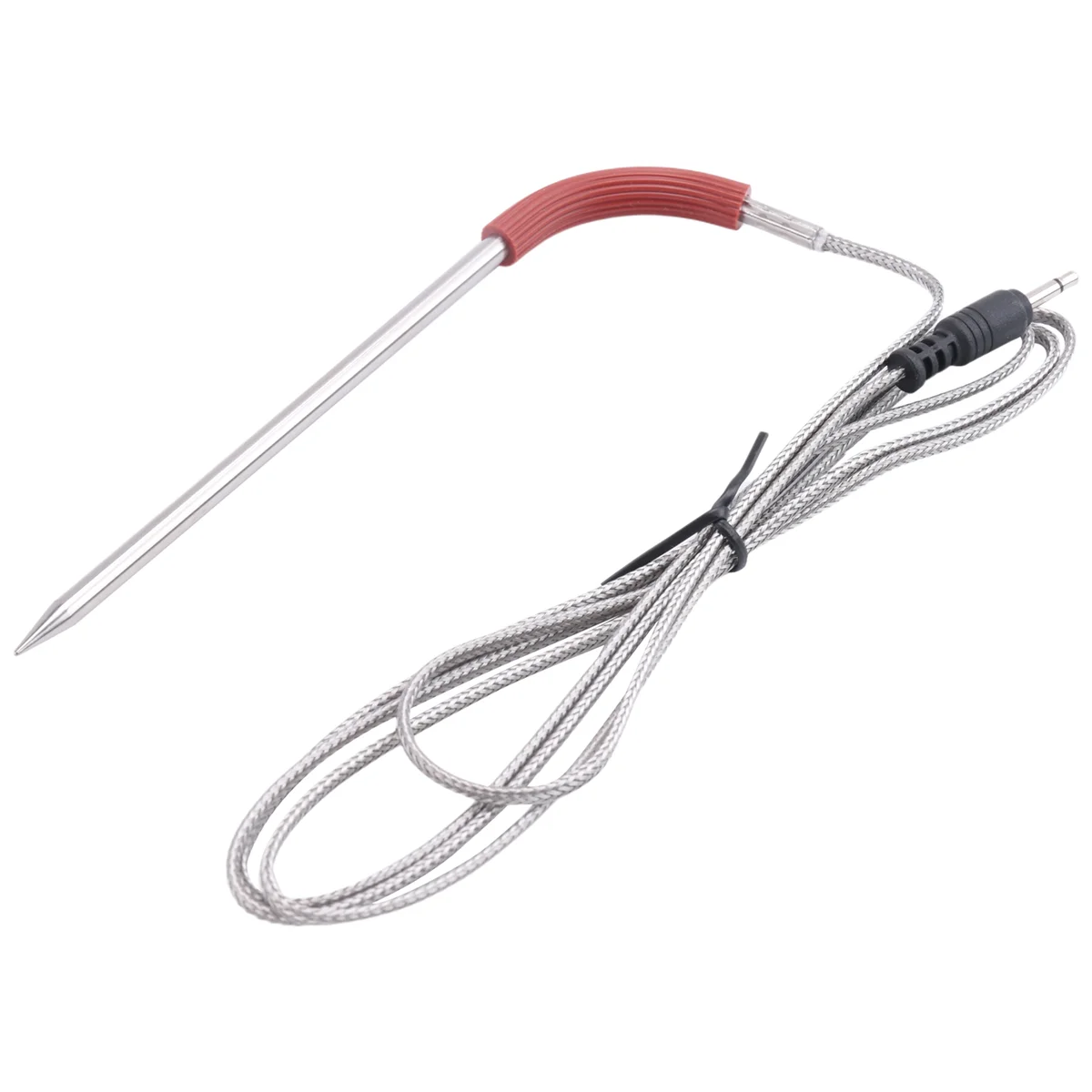مكون من قطعتين من مسبار اللحوم البديل لشواية ويبر والمدخن، مسبار درجة الحرارة مع ملحقات مشبك المسبار