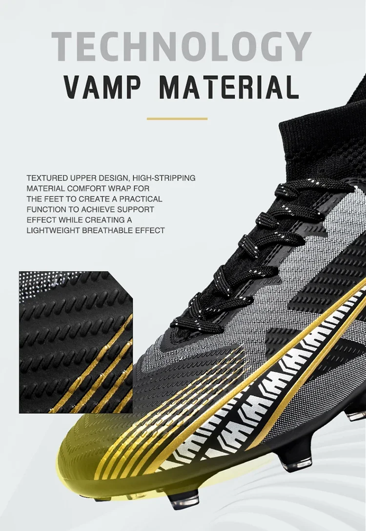 Herren Fußballschuhe Professionelle Original Widerstandsfähige Männer-Trainingsschuhe Atmungsaktive Hochwertige Fußballstiefel Rutschfeste Fußballschuhe – Detail 9