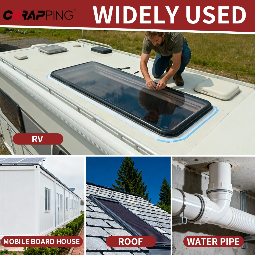 

Rv Repair Tape Waterproof Self-Adhesive RV Roof Leak Repair Tape Caravan Motorhomes Accessories Camping Car Accessory Awning Van