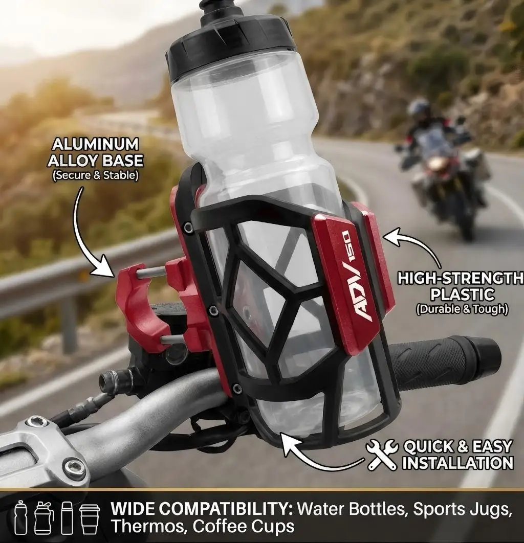 

For Honda ADV150 ADV160 ADV350 ADV 150 160 adv150 adv160 2018 2019 Universal High Quality Motorcycle Beverage Water Cup Holder