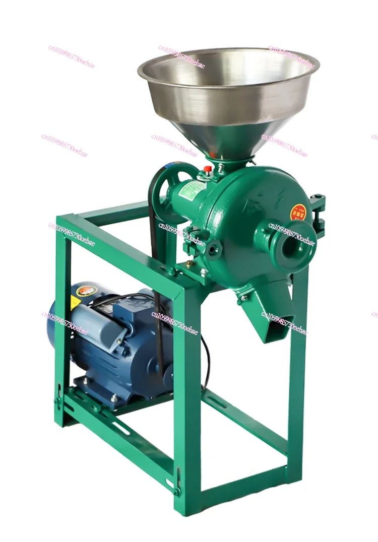 Corn Pulverizer Household Breeding Wet and Dry Bean Grinding Powder Machine Small Feed Cereals Grinder