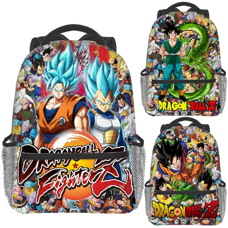 Dragon Ball Z Kids Backpack Goku Boy Rucksack Cartoon Anime Vegeta Student Book Bag Boy Schoolbag Child Knapsack Birthday Gift