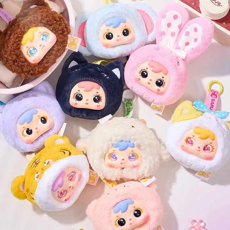 

Samuel Mini маленькие животные слепая коробка серии могут вращающиеся глаза милая кукла рюкзак кулон изысканный орнамент игрушки загадочная коробка подарки