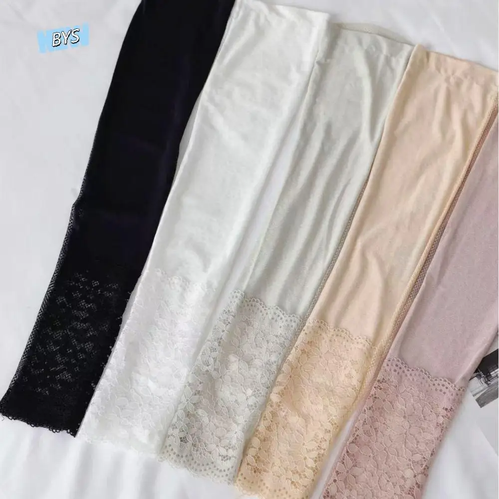 

Anti-UV Lace Ice Silk Sleeves Sun Protection UV Insulation Sunscreen Sleeve Long-sleeved Glove Arm Covers Cycling Gloves Outdoor