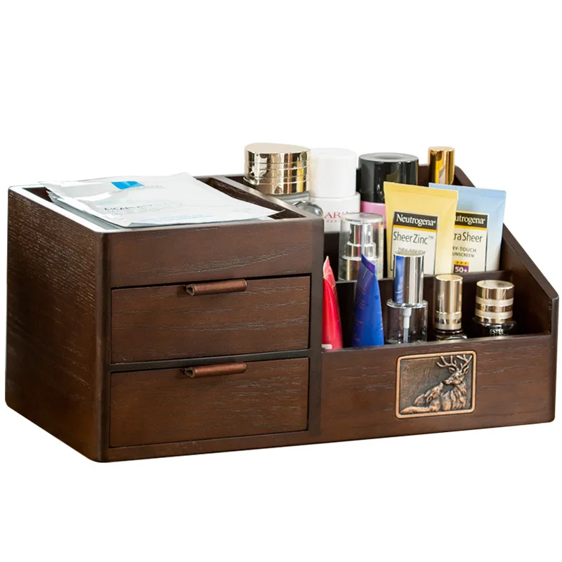 

Cosmetics Storage Box Jewelry Integrated Dresser Skin Care Products Lipstick Perfume Mask Box Desktop Shelf Storage