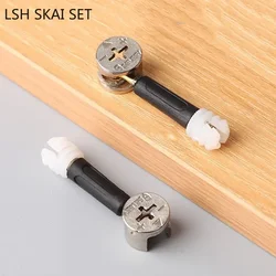20PCS Three In One Screw Furniture Connector Minifix Screws Fittings Connecting Fixer Eccentric Wheel Bolt Nut Fastening