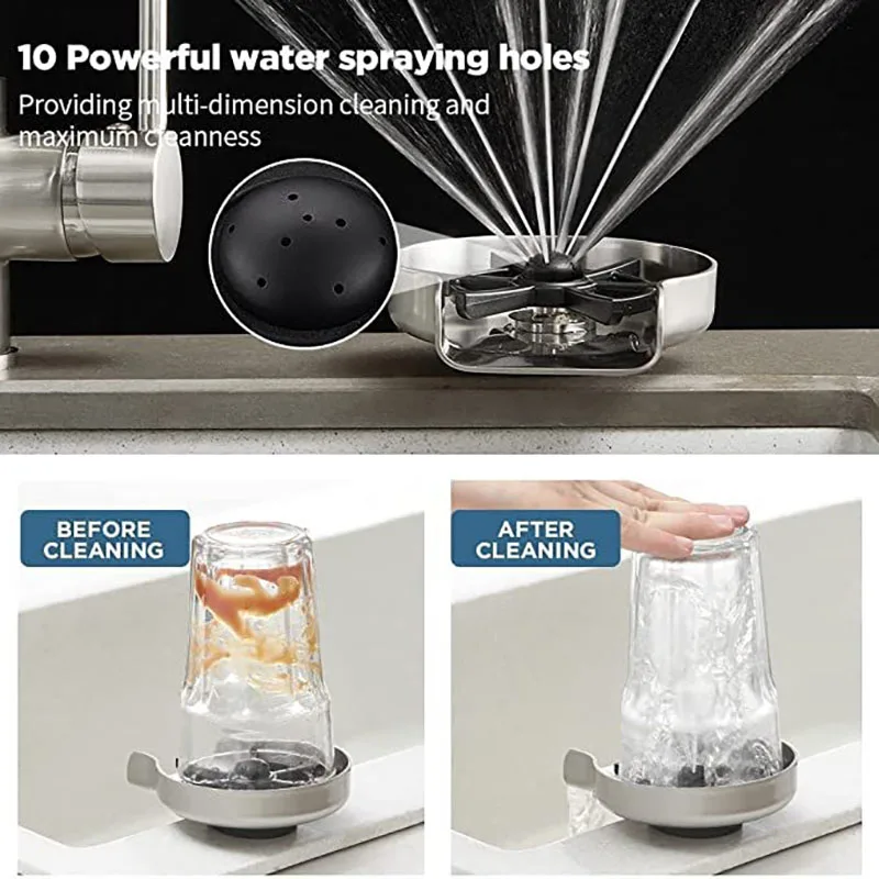 

American 304 Press Automatic Stainless Steel Cup Washer Household Kitchen Washing Coffee Cup Glass Baby Cup Cup Washing Machine