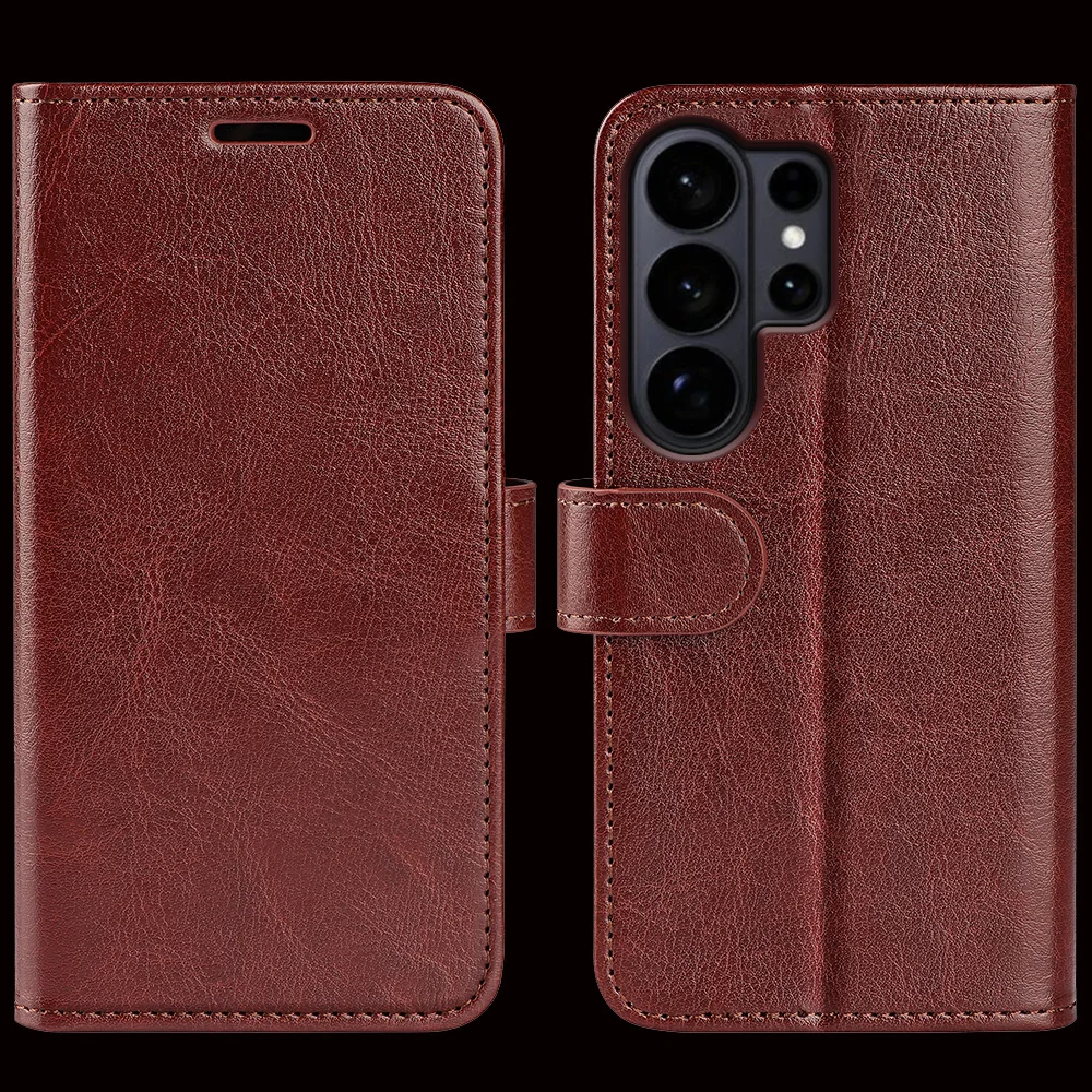 Flip Leather Case For Samsung Galaxy S26 Ultra S25 Edge S24 Plus S23 FE S22 S21 S20 Note 20 Ultra Phone Case Cover S 26 S26Ultra
