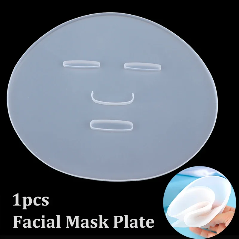 Molde de silicona transparente para mascarilla, bandeja para hacer mascarillas, placa reutilizable DIY para máquina de mascarillas de frutas y verduras, 1 piezas