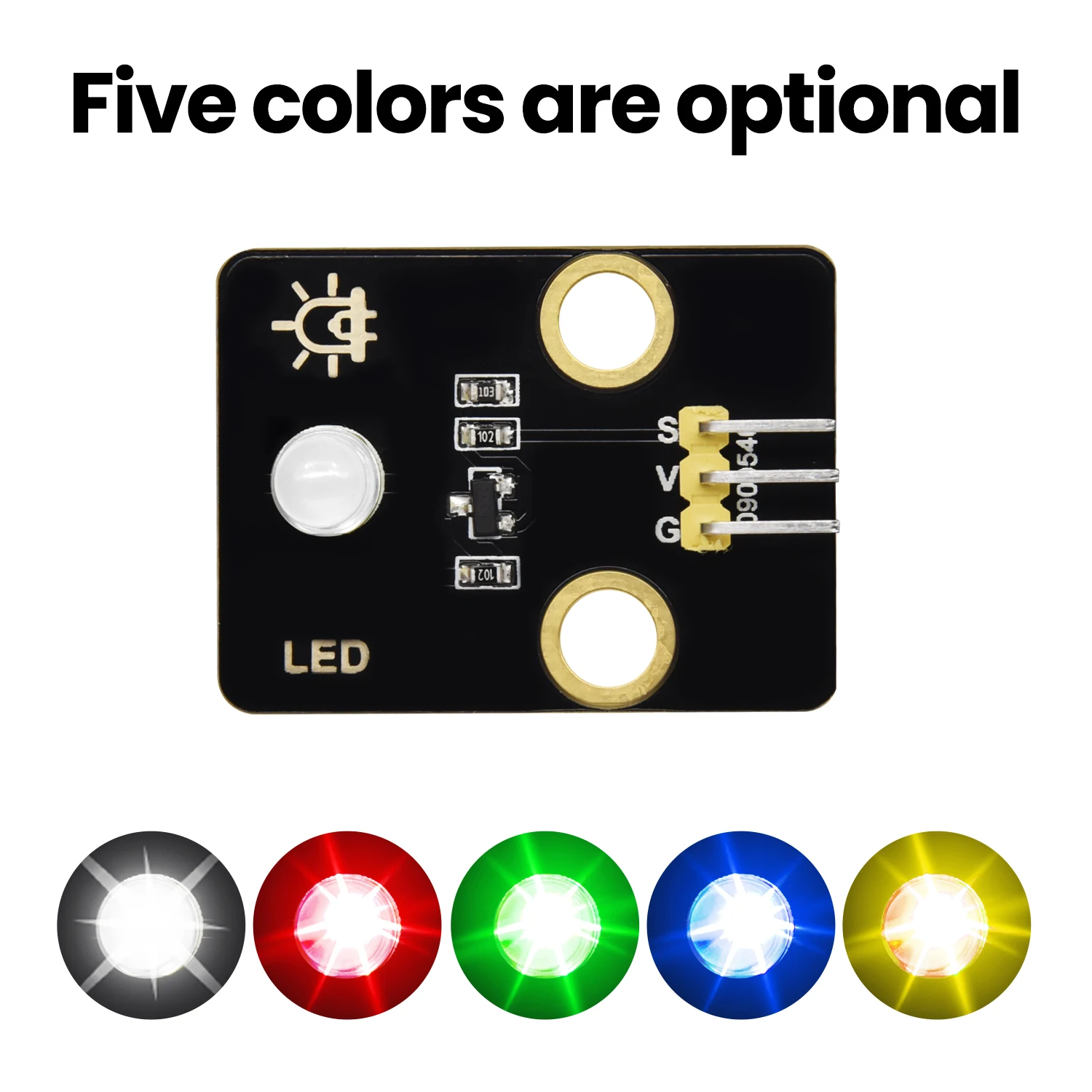 Mehrere Farbe Rot/Gelb/Grün/Blau/Weiß LED Modul DIY Elektronische Bausteine Für Arduino/Microbit/Raspberry Pi Projekt