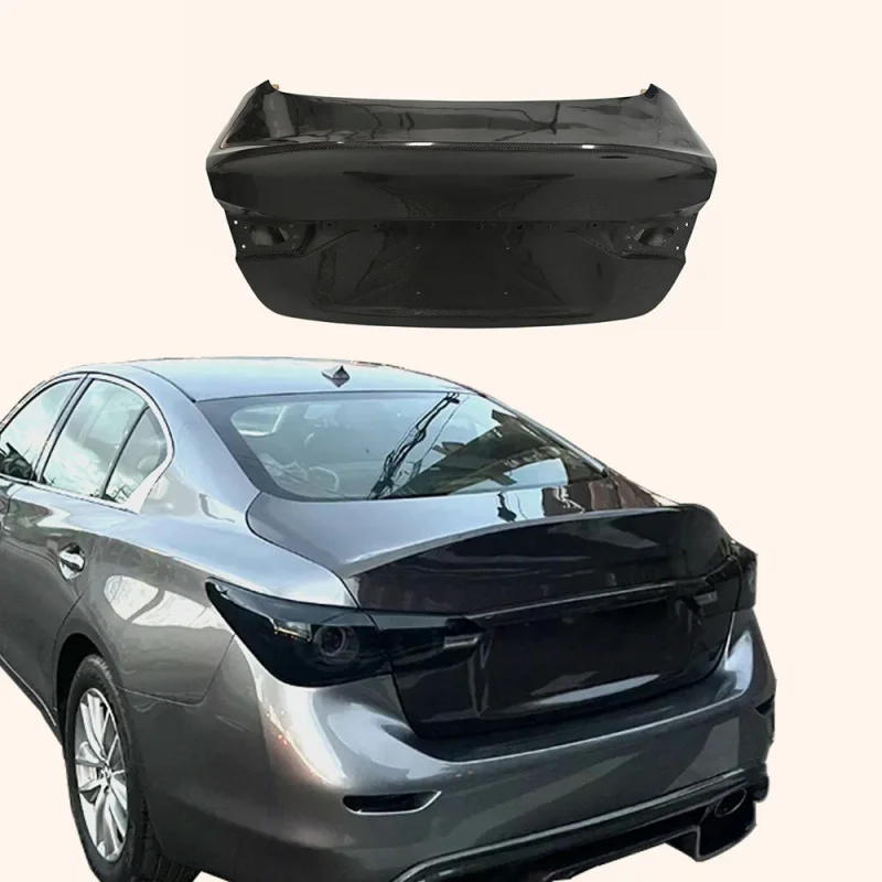 

For V37 Q50 2018-2021 Carbon Fiber Ducktail Style Rear Trunk Boot Lid