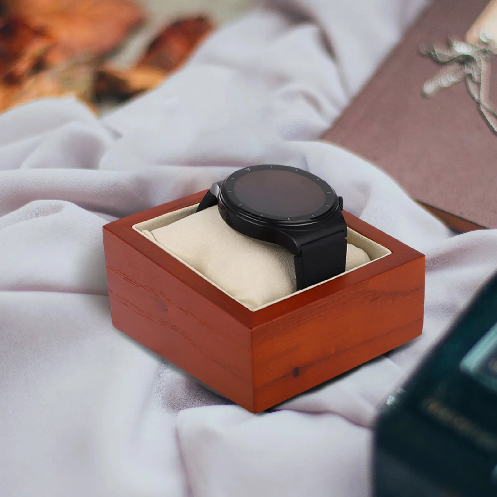 

Wooden Watch Display Box for Men Women Luxury Jewelry Storage Case Bracelet Organizer Desktop Decor Home Office Gift Watch Case