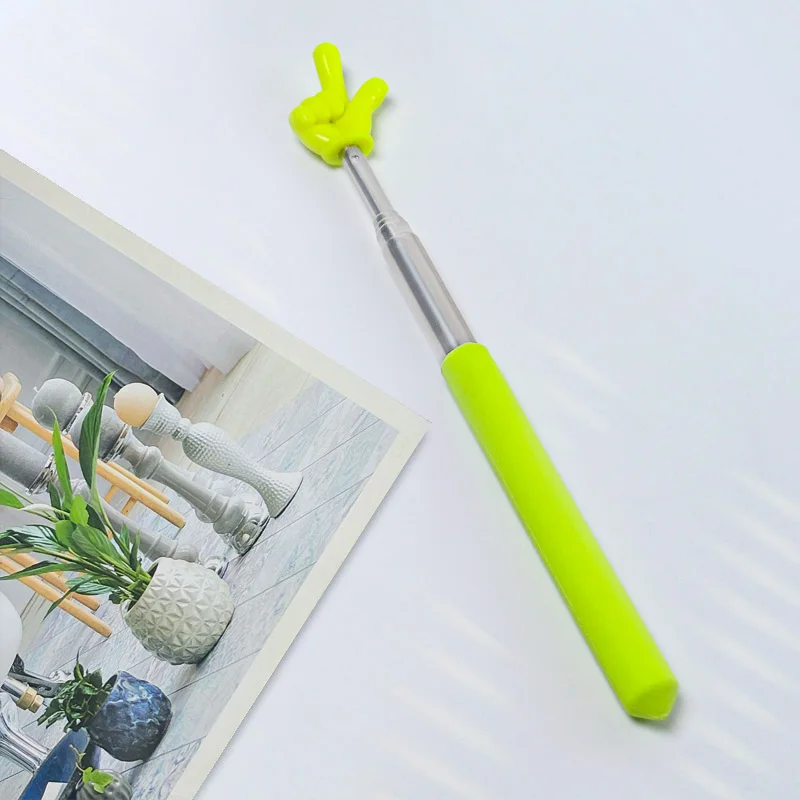 1Pc Intrekbare Leraar Pointer Vinger Ontwerp Roestvrij Staal Telescopische School Onderwijs Pointer Stick Leraar Levert Klasse