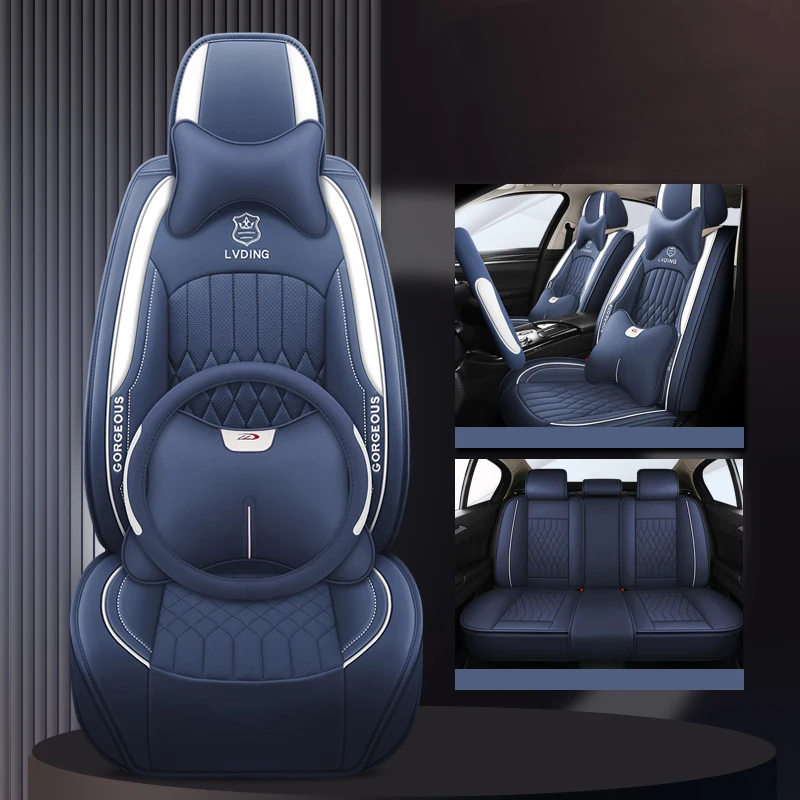 

Универсальные чехлы на автомобильные сиденья для Chevrolet Malibu XL Spark Cavalier Cobalt Nissan Leaf X Trail T32 Kicks Auto Accesorios Водонепроницаемые