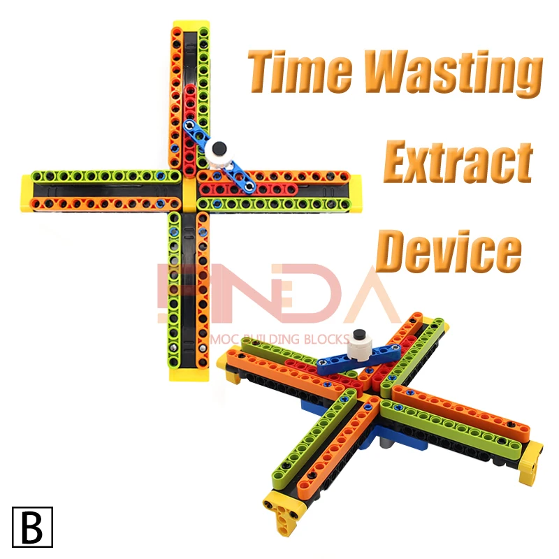 MOC Time Wasting-dispositivo de extracción 2744 3673 32524, bloques de construcción compatibili con la serie City, accessori, r