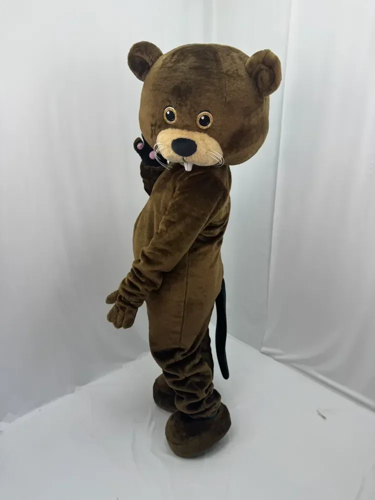 

Disney Dark Brown Beaver Mascot Costume Caster Fiber Cosplay Fancy Dress Halloween Carnival Christmas Celebration Party Suits