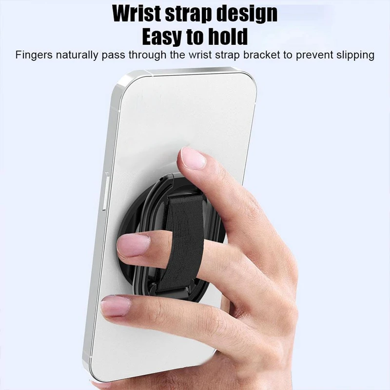 TOP For Magsafe Phone Grip Magnetic Phone Holder Rotatable Phone Holder Mount For Iphone 12-15 Rotatable Phone Holder