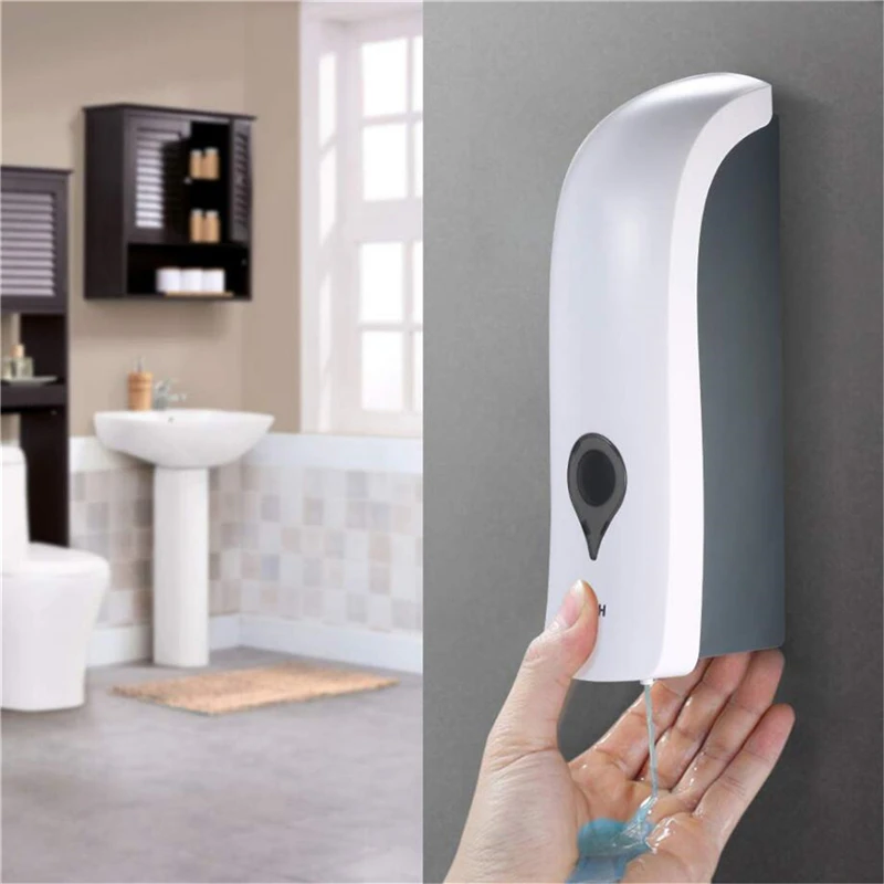 Self Adhesive Soap And Shampoo Dispenser Wall Mounted Manual Soap Dispenser Bathroom Shower Gel Liquid Dispenser Holder