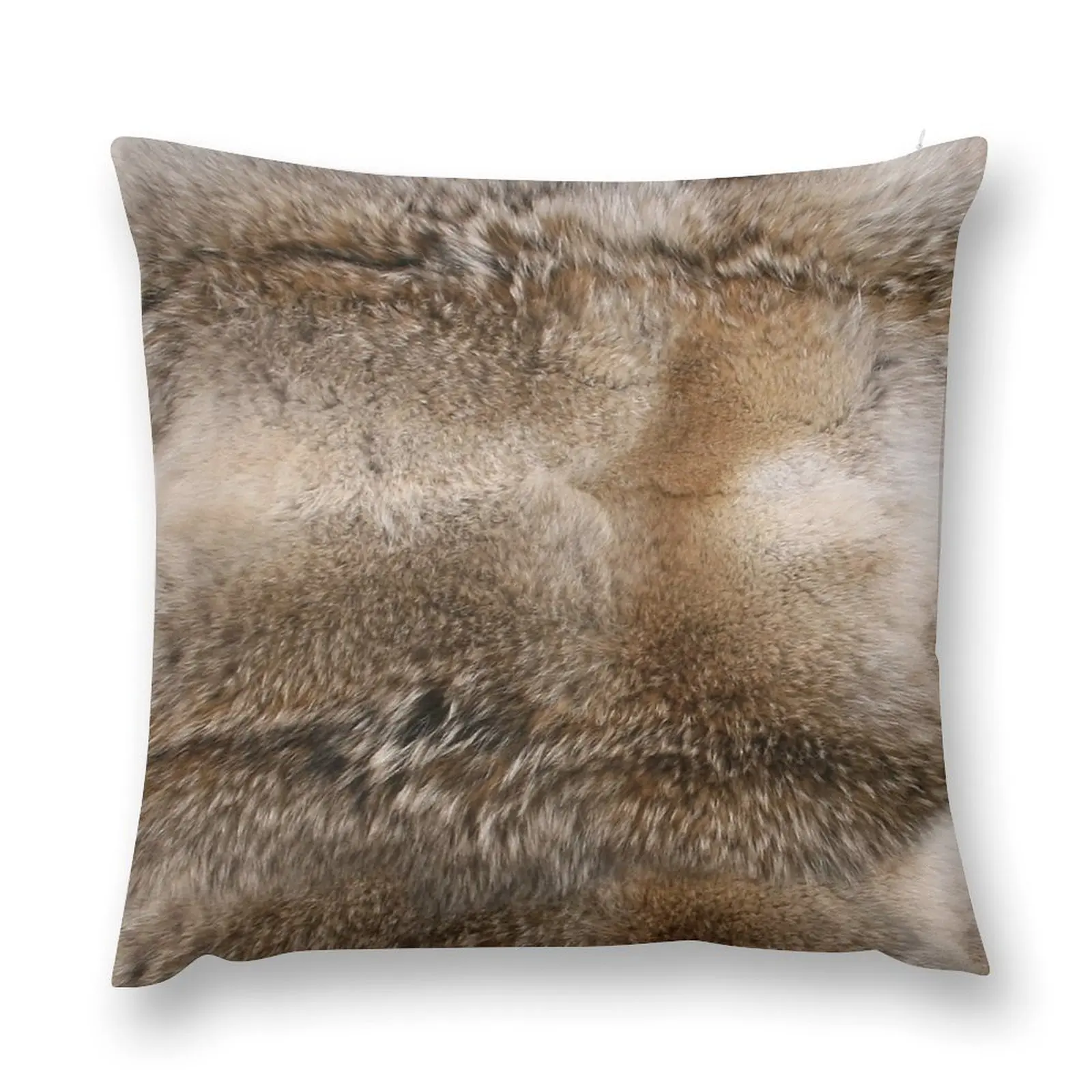 Coyote Print (Photograph of Fur Only) Throw Pillow christmas ornaments 2025 Room decorating items Christmas Pillowcase pillow