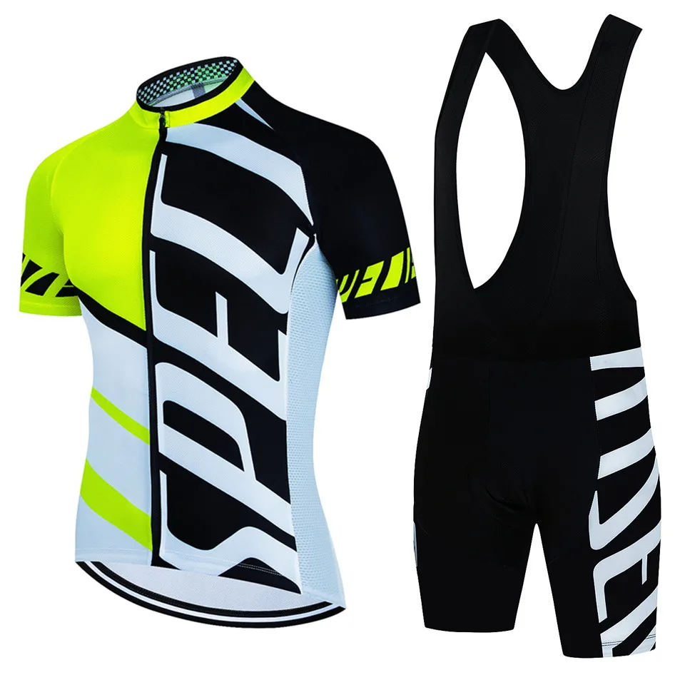 Conjunto de Ropa de Ciclismo para Hombre, jersey de manga corta, traje de bicicleta de montaña, Verano