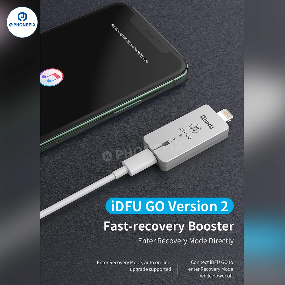 Qianli iDFU GO 2 3 Fast Recovery Booster Enter Recover Mode Directly with lightning /Type-C interface For iPhone 5SE-15PM iPad