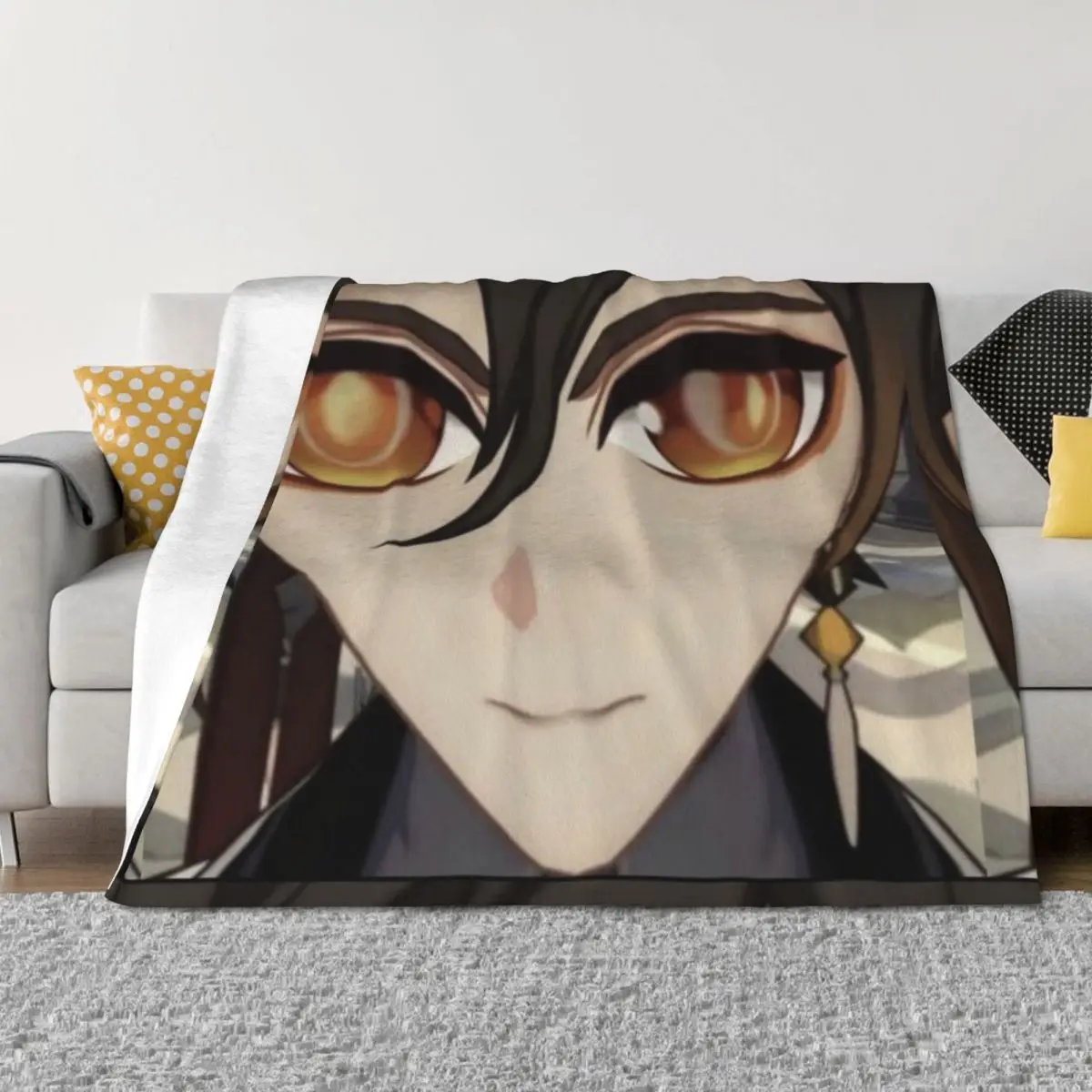 

zhongli - a testiment to the arrogance of man Throw Blanket Personalized Gift Moving Thin Sofa Blankets