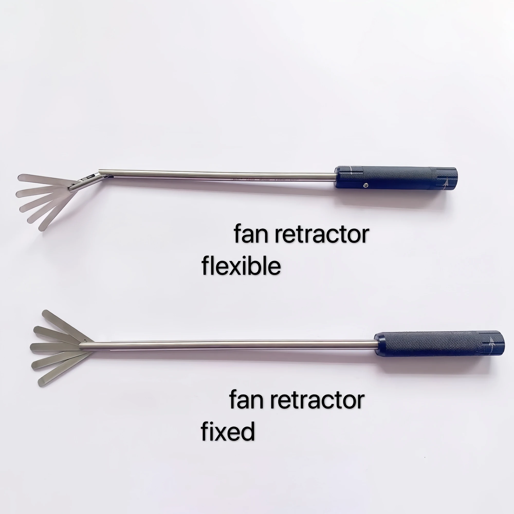 

10mm Thoracoscopic Flexible Fixed Fan Retractor Stainless Steel 330mm Laparoscopic Articulating Fan Retractor