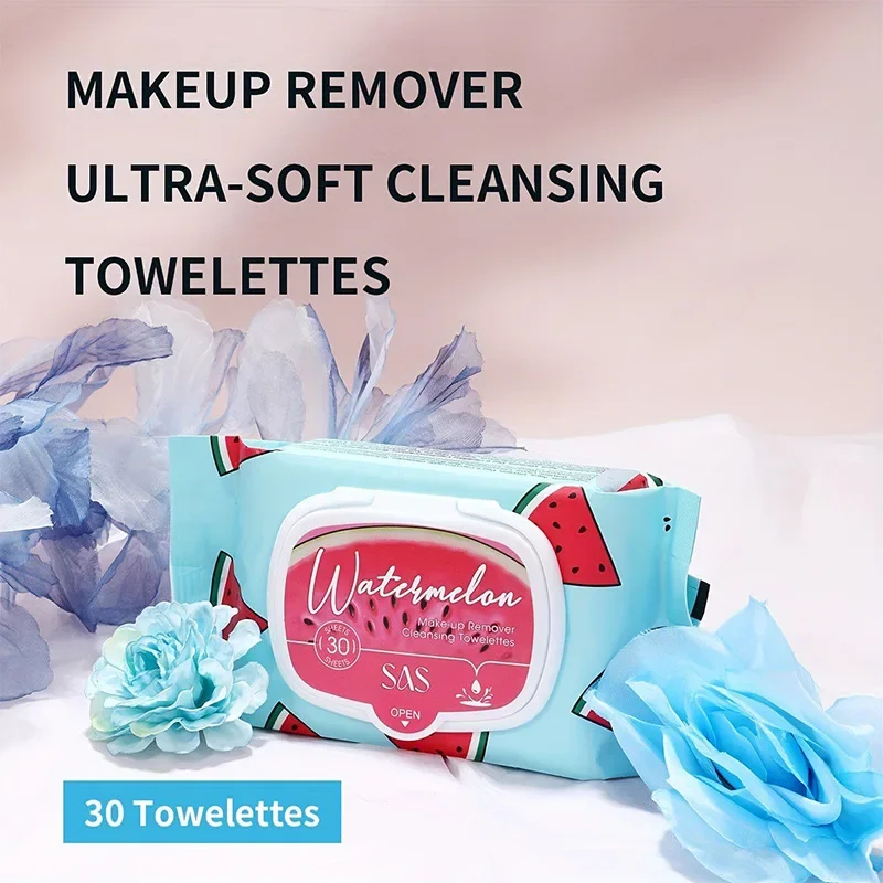 Toallitas desmaquillantes 30 toallitas desmaquillante desechable limpieza profunda cuidado suave hidratante no graso