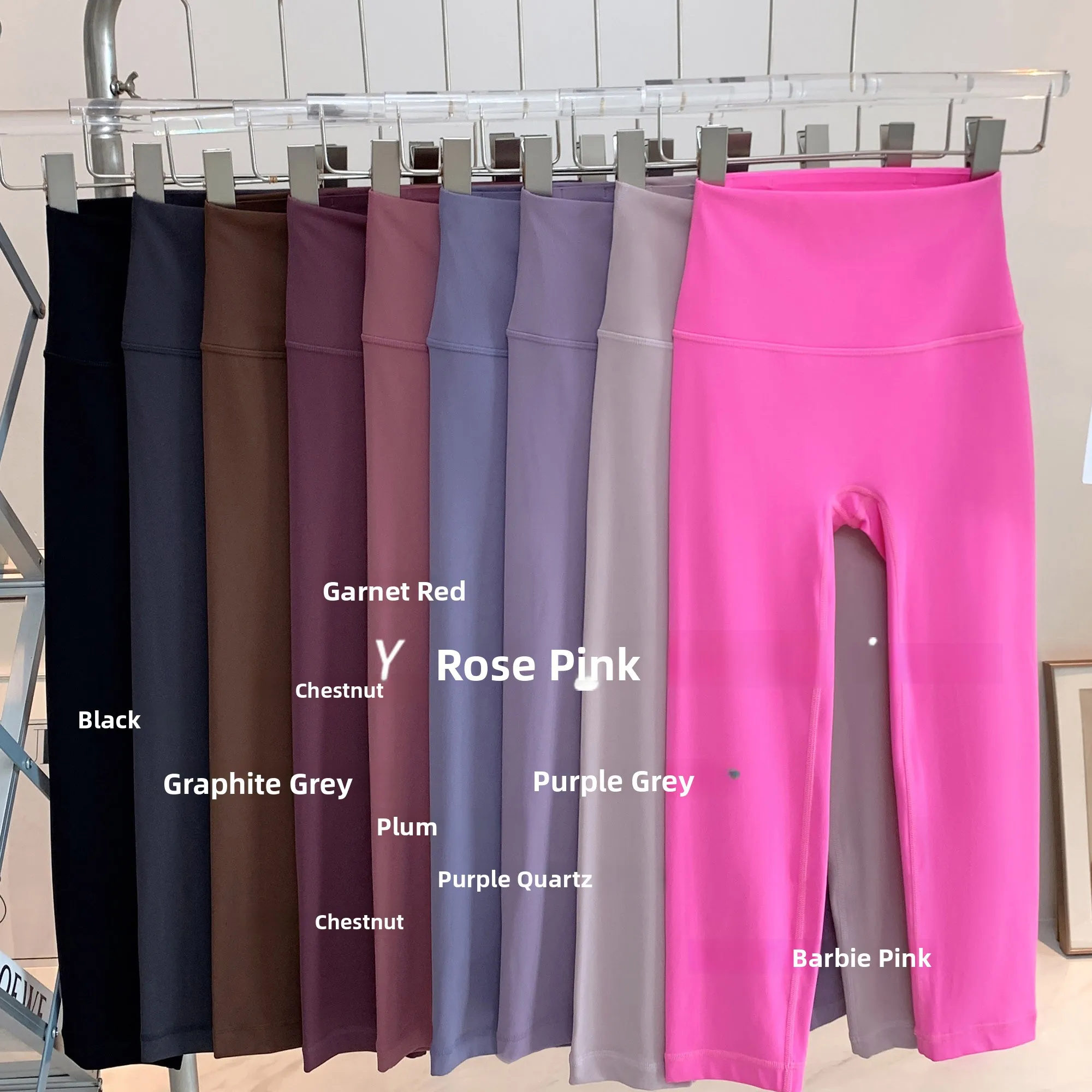 

One-Piece National Yoga Pants NUL Sensation No Embarrassing Lines Tight Fitn Pants High Waist Slimming Seven-Foot Bot