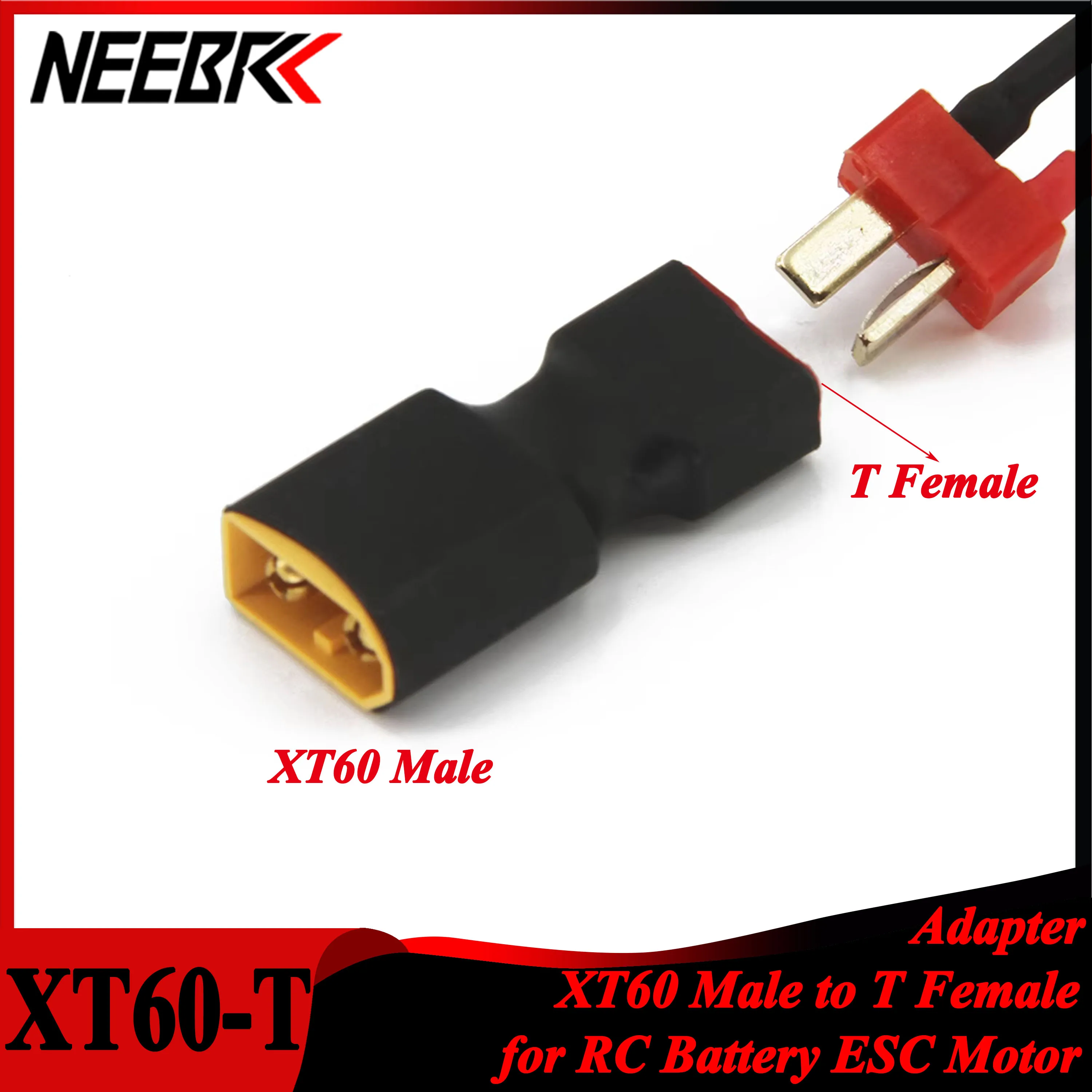 

1PCS RC XT60 Female To Deans Plug T Male Connector Adapter for RC Car Plane FPV Drones Lipo Battery ESC Motor Switch Accessories