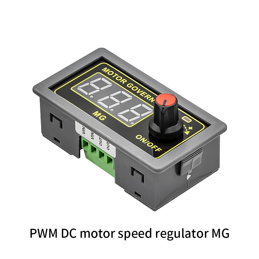 DC Motor Speed Controller PWM 5–60V Digital Encoder Soft Start Governor with Start/Stop Switch, 150W / 500W Adjustable Duty Cyc
