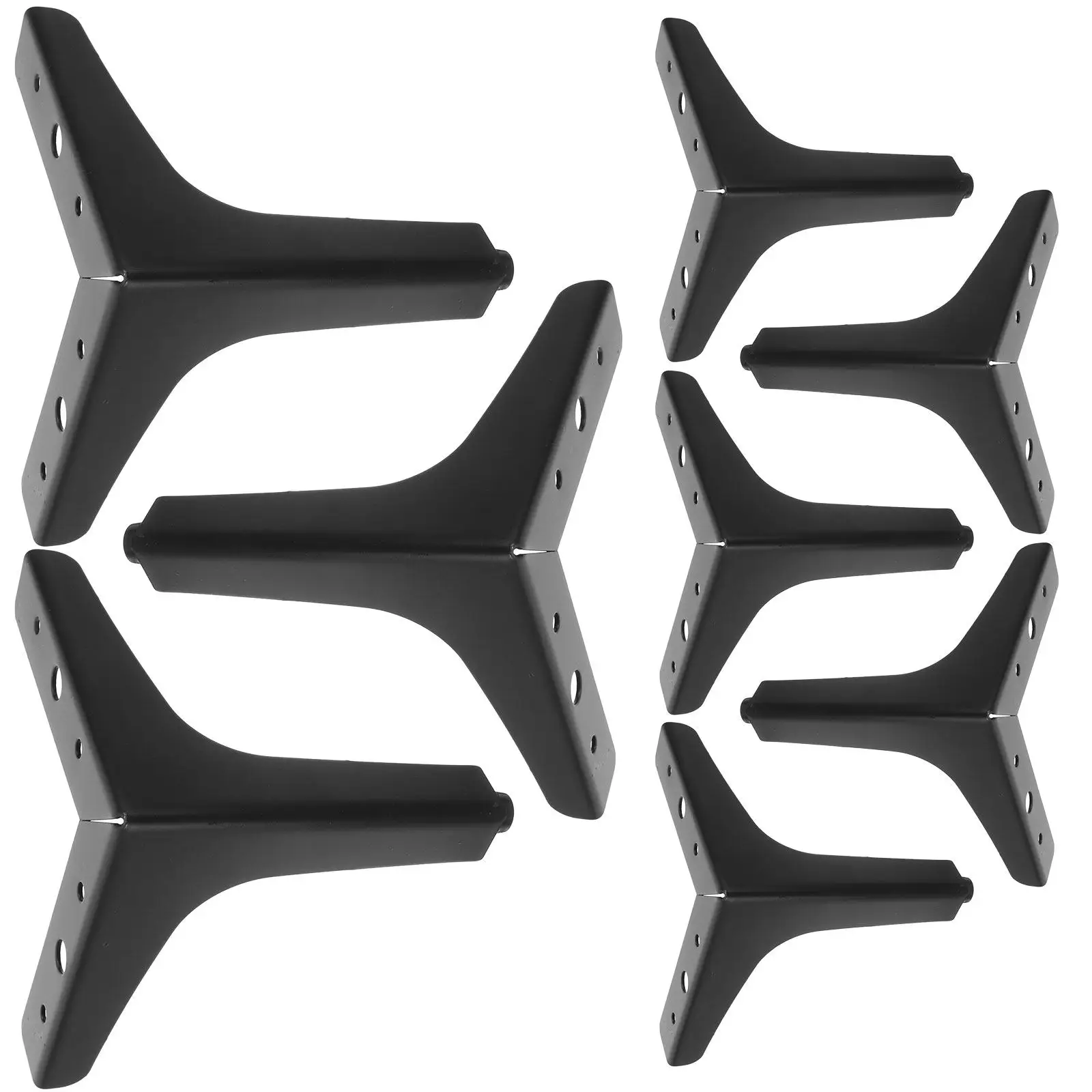 8-個の金属製家具脚三角形の足ソファキャビネット椅子コーヒーテーブル本棚交換用頑丈な鉄製