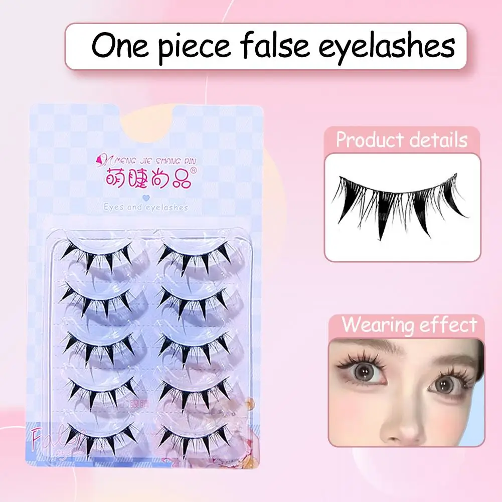 Diy estilo coreano cílios postiços ultra-fino mangá falso maquiagem clusters natural ídolo lash cílios ferramenta diária a5k0