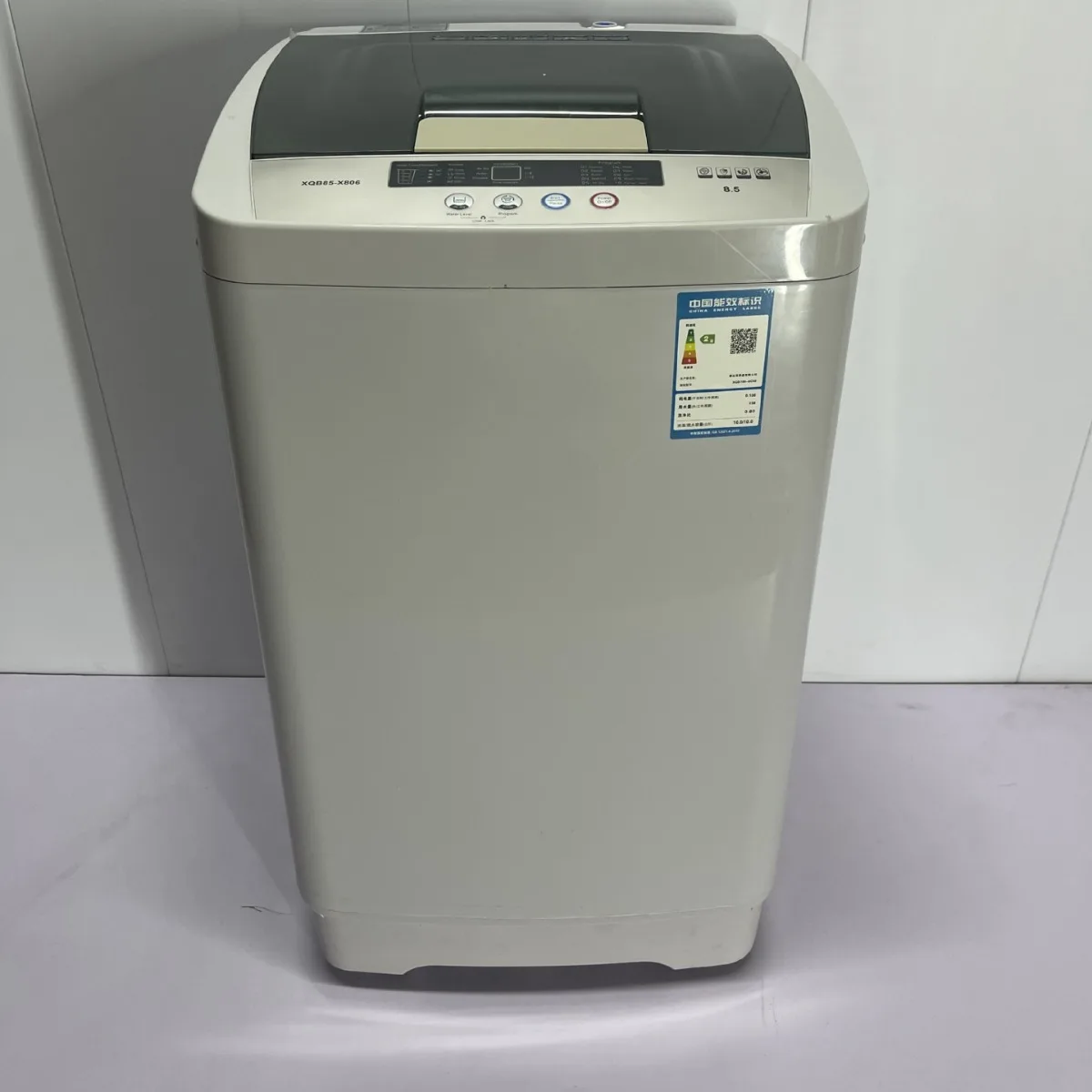 8.5kg full English foreign trade export blue light anti winding fully automatic washing machine