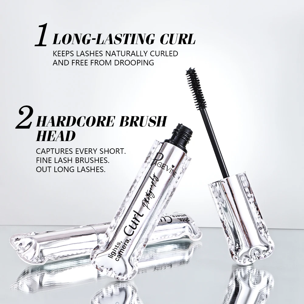 MLSMILE Mascara Cream, Persistent Bending, Silver Leather Packaging, Waterproof, Quick - Drying And Odor - Free, 2025 New