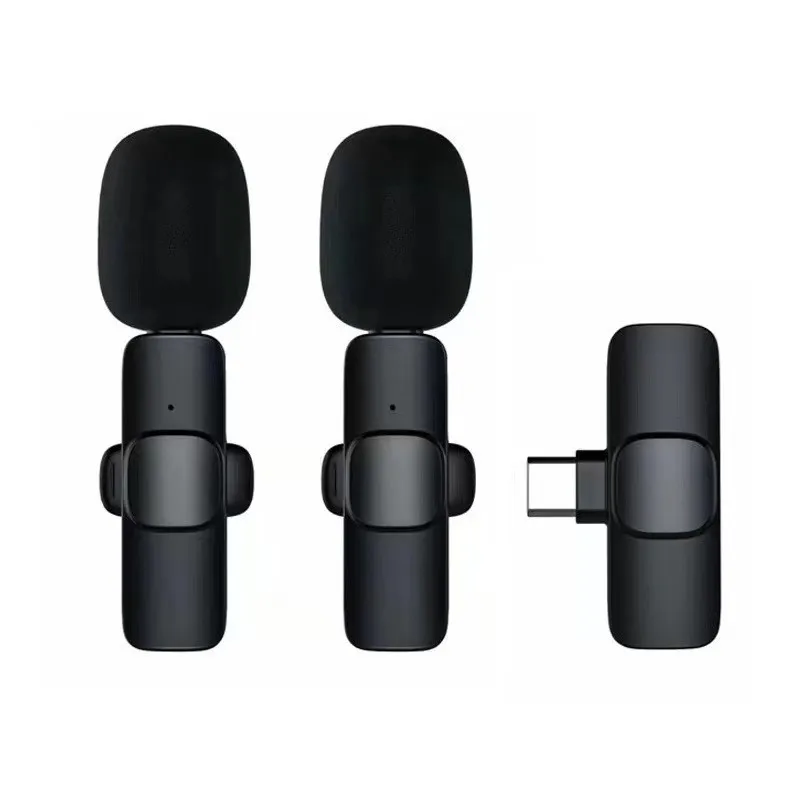 Wireless collar microphone, live broadcast intelligent noise reduction wireless mini microphone