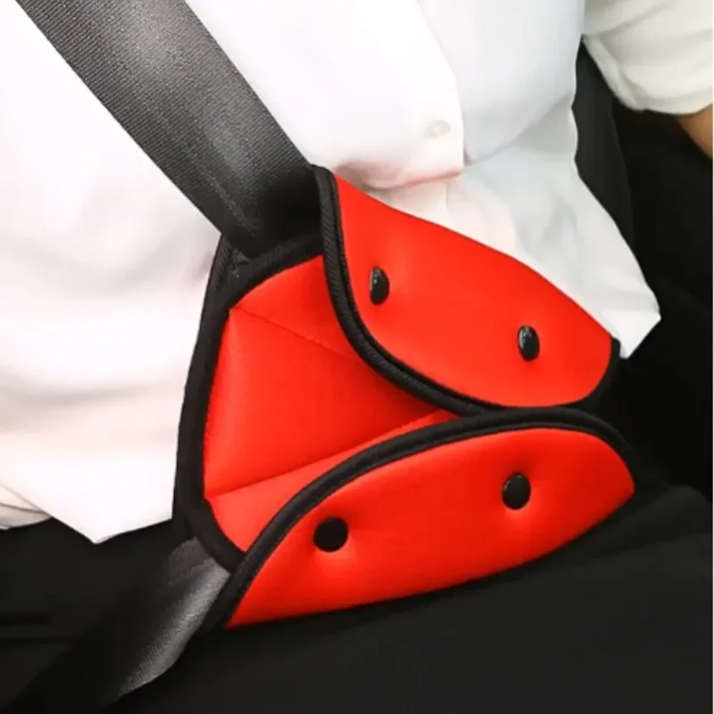 Car Seat Belt Adjuster for Kids Chest Protector Triangle Fixed Seatbelt for Children Soft Pads Baby Seat Belt Positioner Cushion