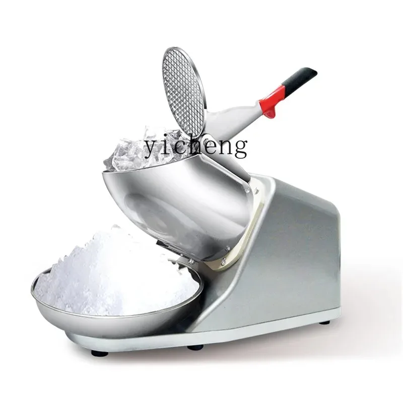 Commercial Double Knife Ice Crusher Electric Ice Shaver Milk Tea Shop New High-power Snowflake Smoothie MachineC26