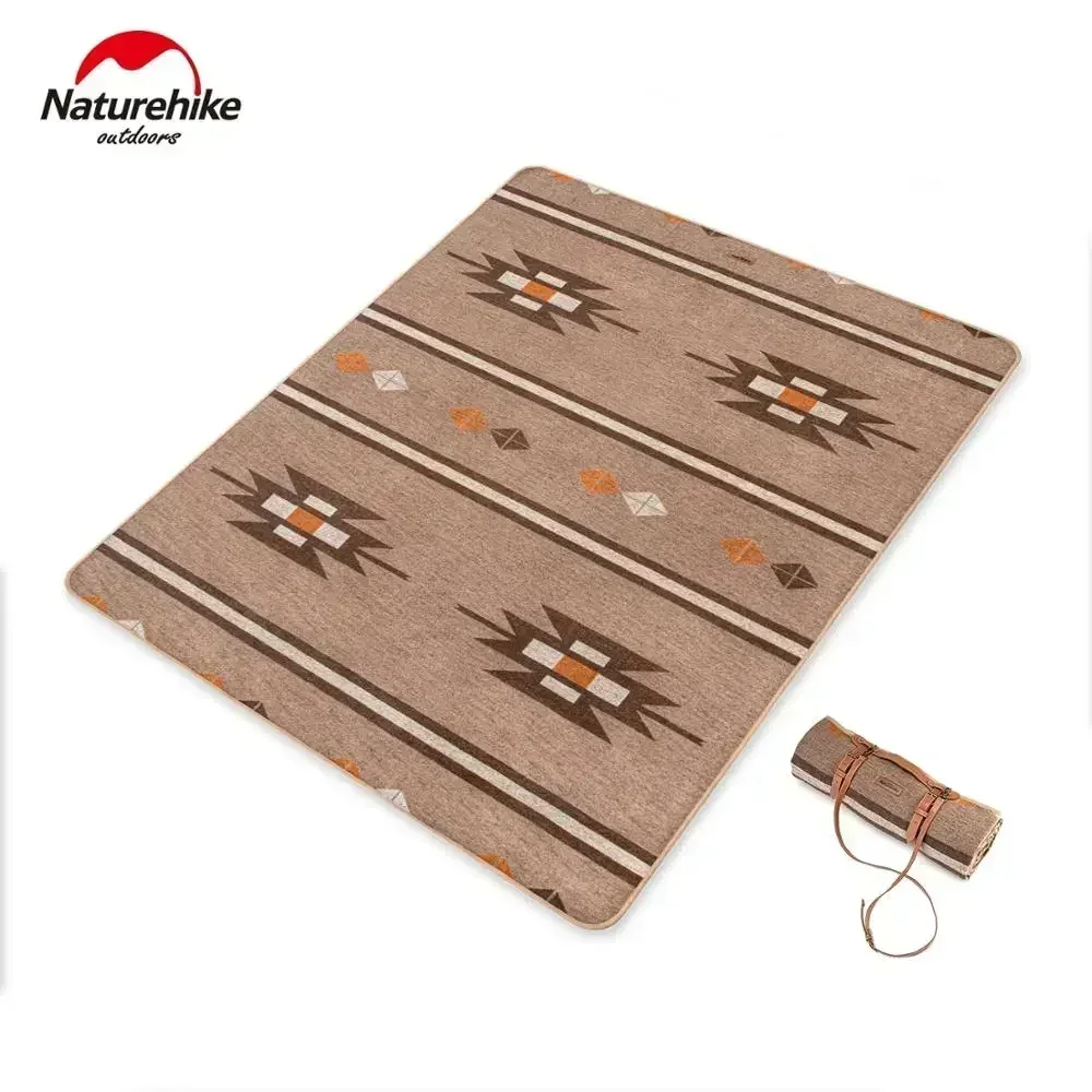 

Naturehike Outdoor Portable geometric wool shawl camping Thicken warm carpet blanket shawl