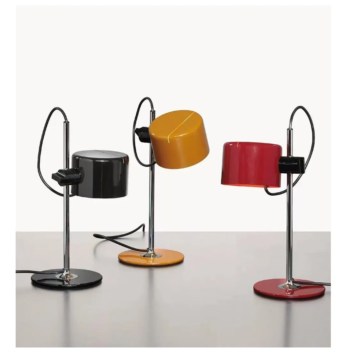 Modern metal desk lamp study bedroom bedside adjustable simple reading lamp