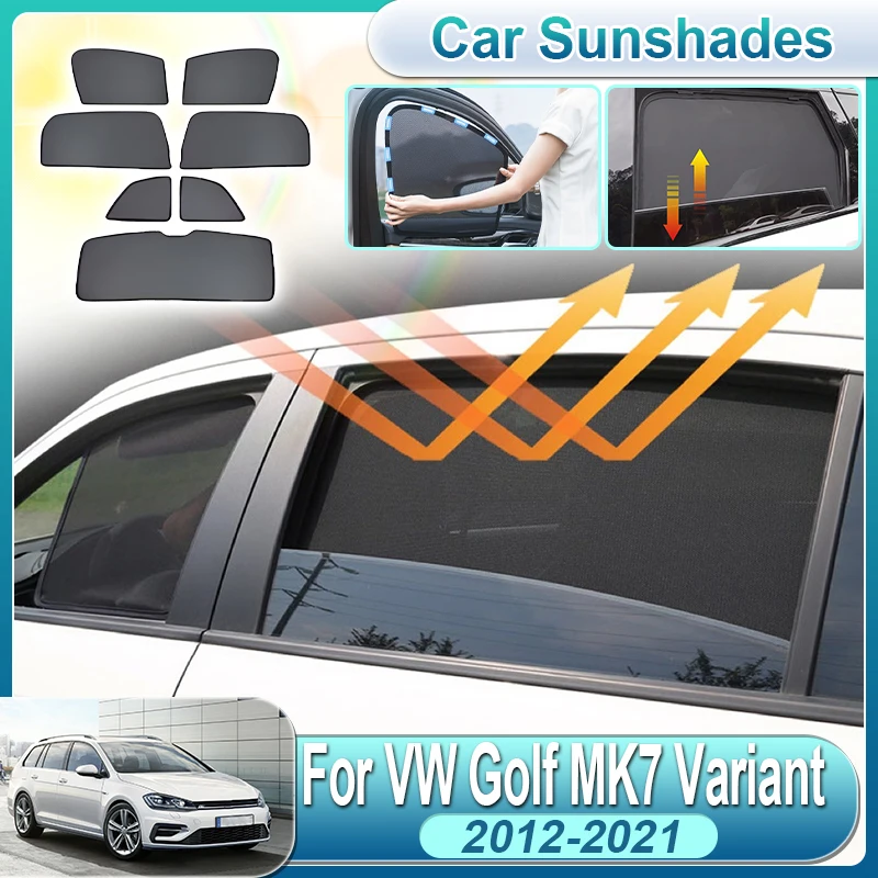 

Солнцезащитный экран для автомобиля Volkswagen VW Golf MK7 2012-2021, магнитная сетчатая шторка на лобовое стекло, аксессуары для авто