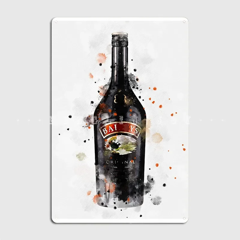 Baileys Ink Artwork Patricia the rat Baileys CreamIrish Metal Sign Wall Mural Design Cinema Garage Decoration Tin Sign Posters