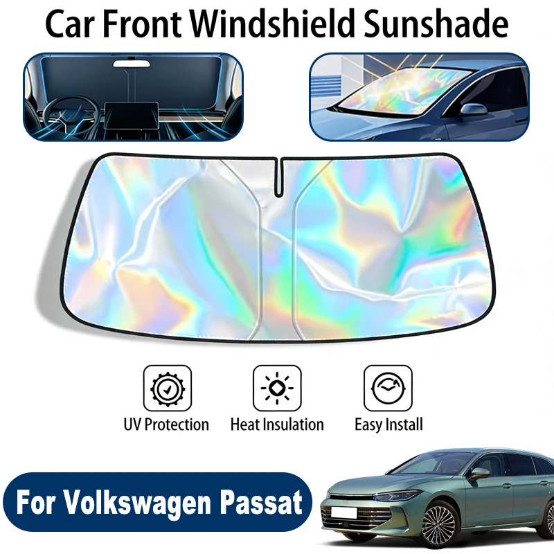

Windshield Sun Shade For Volkswagen Passat Foldable UV Reflective Front Window Sun Protection Cover Accessories